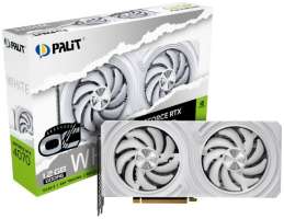 Видеокарта PCI-E Palit GeForce RTX 4070 White OC (NE64070S19K9-1048L) 12GB GDDR6 192bit 1920/20000MH